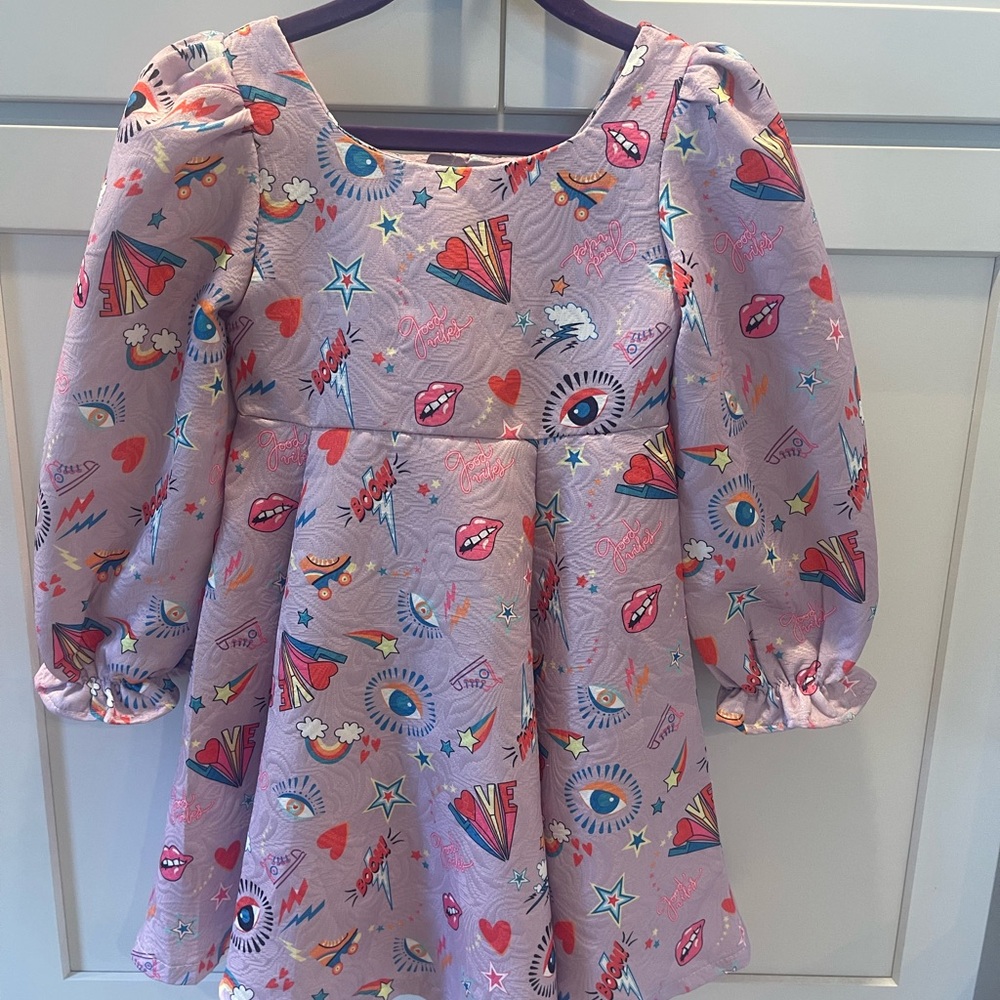 Lola + The Boys lavender Graphic Dress